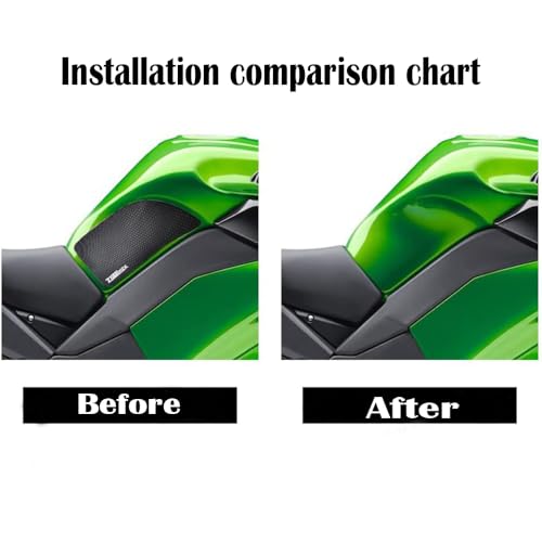 For Ninja Z1000SX Z1000 SX Ninja 2011-2022 Motorcycle Parts Fuel Tank Pad Side Fuel Tank Knee Traction Non-Slip Grip Pad Ninja Z1000SX Accessories by MEDKO - Image 3