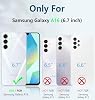 Funda FNTCASE para Samsung Galaxy A16-5G con clip para cinturón y soporte | Protector de pantalla integrado, protección contra caídas de grado militar de 20 pies, resistente y a prueba de golpes, negra 4