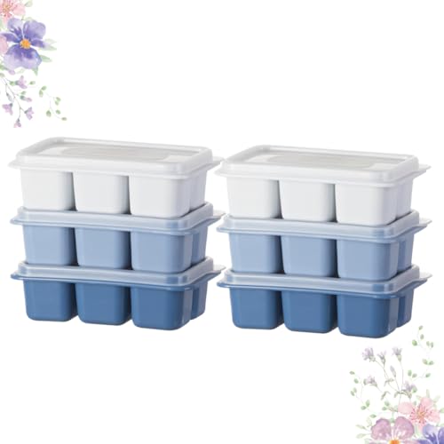Molde para cubitos de hielo con tapa 6 cavidades 12.5x7.2x3.8 cm miniatura 7