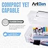 ArtBin 6890AG Small Project Box, Portable Art & Craft Organizer with Lift-Out Tray, [1] Plastic Storage Case, Clear #2