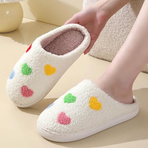 Halloween Slippers For Women Men Retro Soft Cozy Comfy Plush Lightweight House Slipper Slip on Indoor Outdoor Slides with Anti-Skid Sole House Shoes3