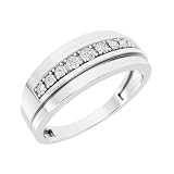 Dazzlingrock 9-Stone Natural Diamond Band
