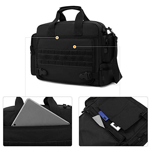 Camgo Tactical Briefcase 14 Inch Laptop Messenger Bag Military Style Shoulder Bag Handbag For Men #TOP4