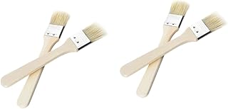 Cabilock 4 Pçs De Madeira Escova De Cozimento De Óleo Escova De Churrasco Escova De Óleo Escova De Grelha De Churrasco Ferramenta De Churrasco Escova De Cozimento