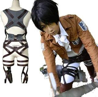 スポンサー広告 - [Gun With] 進撃の巨人 全身 ベルト 一式 セット コスプレ 衣装 男女兼用 調査兵団 エレン ミカサ リヴァイ アニメ