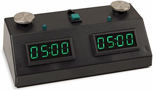 ZMF-II Chess Clock - Black with Green LED