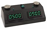 ZMF-II Chess Clock - Black with Green LED