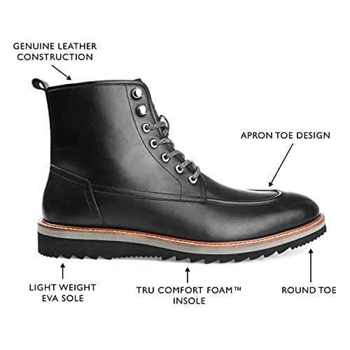 Thomas & Vine Mens Mitchell Tru Comfort Foam Lace-up Moc Toe Ankle Boot2