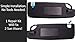 Sun Visor Repair Kit for Jeep Wrangler JK JKU Will Repair Driver & Passenger Side Sunvisor in Black Set of 2