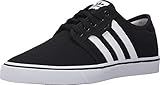 adidas Originals Men's Seeley Skate Shoe,Black/White/Gum,10.5 M US