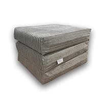 MyLayAbout JUMBO CORD Z Bed - Memory Foam Fold-Out Chair & Mattress | 2 Color Options | Comfortable & Versatile Guest Bed (Silver)