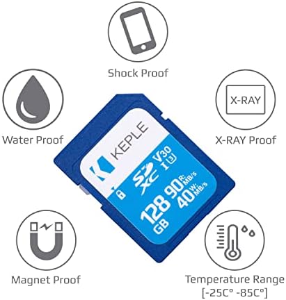 128GB SD Card Class 10 High Speed Memory Card Compatible with Canon EOS M50 M100, M10, M6, M5, 6D, 60D, 70D, 80D, 100D, 550D, 600D, 1100D, 1200D, 1300D, 2000D, 4000D, 9000D Camera UHS-1 U1 SDHC 128 GB