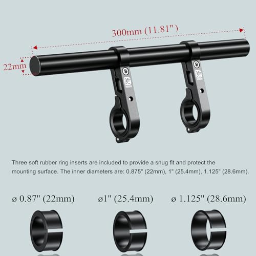 image for BRCOVAN Aluminum Alloy Handlebar Extender Extensions with 11.81'' Long