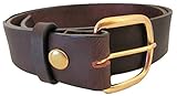 BELT * LEATHER * DARK BR * 1-1/2