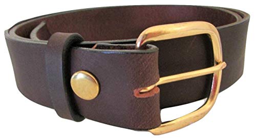 BELT * LEATHER * DARK BR * 1-1/2