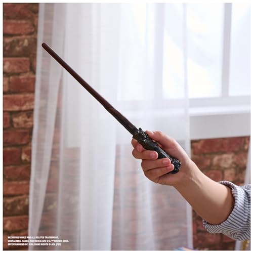 Wizarding World Harry Potter, 12-inch Magical Collector Harry Potter Wand with Stand & Die-cast Icon, Magical Creatures, Accessory for Costumes - image 4