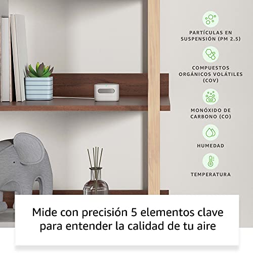 Miniatura 4 de Amazon Smart Air Quality Monitor (Última generación) | Monitor inteligente de calidad del aire de Amazon | Descubre la calidad del aire de tu casa, compatible con Alexa