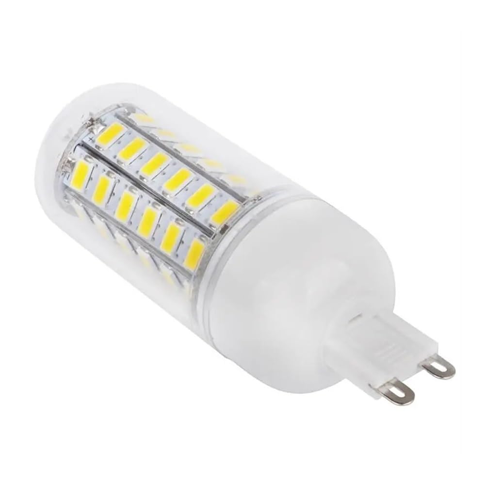 NXCVBNKZJ KJXP Lighting, Pack of 15, LED Corn Spotlight AC220V 8W G9 56 SMD5730 Led Corn Lamp 360 Degrees Corn Bulb(Cold White)