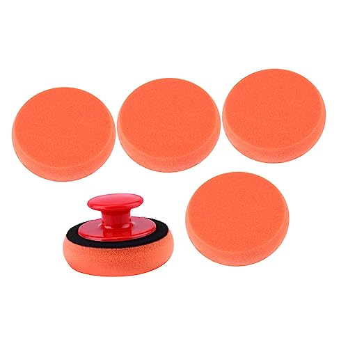 TOPPERFUN 6 Piece Car Waxing Sponge Hand Tool Set for Auto Detailing