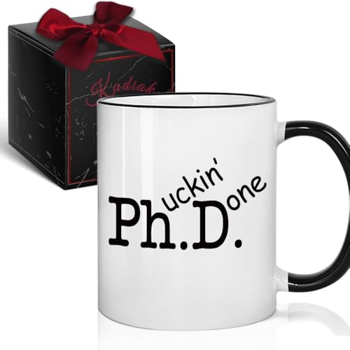 Kadiak Funny Phd Graduation Gifts for Women Men, New Doctor Coffee Mug 11oz by Kadiak - Used condition - US$10.60