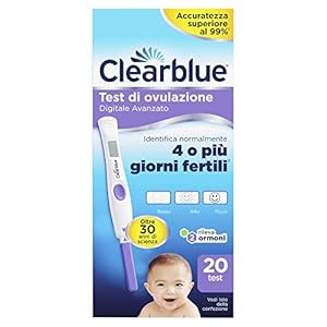 Clearblue Geavanceerde digitale ovulatietest, vergroot je kans om zwanger te worden, 1 digitale portastick en 20 tests