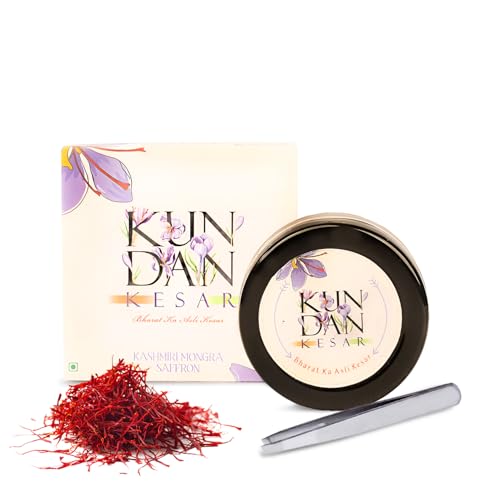 Kundan Kesar - Bharat Ka Asli Kesar, Kashmiri Mongra Saffron, Kumkuma Puvvu, Kungumapoo, Saffron For PCoD and pregnant women, Free Tweezer to Pull Kesar, Use in Biryani, Curries, and Desserts (0.5 g) (B0D67GZWW8) Amazon Price History, Amazon Price Tracker