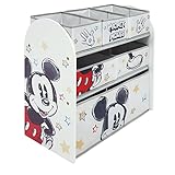 ARDITEX WD13677 Organizador de Madera (62x30x60cm) con 6 cestos Textiles de...