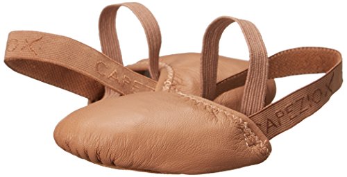 Capezio Women's Leather Pirouette II Dance Shoe – Ideal for Pirouettes, Comfortable Fit, Durable Leather Construction, Medium Size, Dark Suntan Color