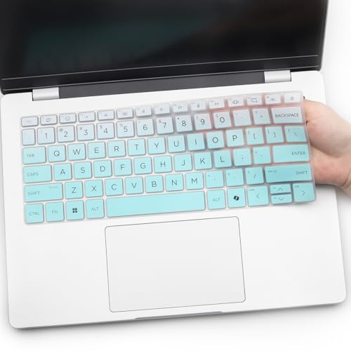 Keyboard Cover for 2026 2025 HP OmniBook 3 14"/OmniBook 3 AI 14" 14-hu 14-hy 14-hw Series 14-hu0016nr/hu0026nr 14-hy0017nr 14-hw0012 14-hw0027nr (NOT FIT OmniBook 3 Next Gen AI 14-ha /14z-ha)-MGreen