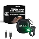 DEX FINGERLIGHT High Tech Wearable LED Flashlight Case, Faster and Easier Than a Headlamp, Rechargeable...