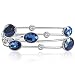 Produktbild Lulu & Jane Damen-Armspange verziert mit Kristallen von Swarovski® weiß 18-24 cm - Kristall Armband Statementschmuck Armschmuck