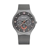 BERING Uomo Analogico Quarzo Classic Orologio con Cinturino in Acciaio inossidabile Cinturino e Vetro zaffiro