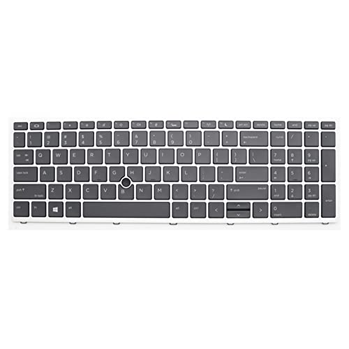 Clavier HP ProBook 650 G4 noir touches réactives et configuration US pour PC portable