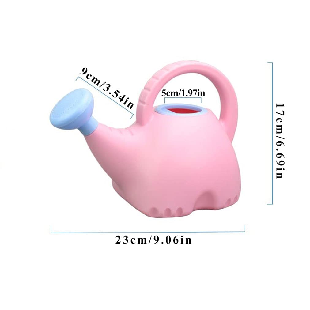 Liudan Regadera de Jardin Riego de plástico Kids Pequeños Pequeño Elefante Ligero WateEning Can 1.5L con Plantas de jardín al Aire Libre de Cabeza Interior. Regadera (Color : Blue1)