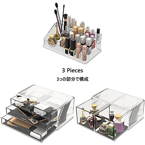 6-Drawer Makeup Organizer Set - Stacked Storage Solution - Image 5