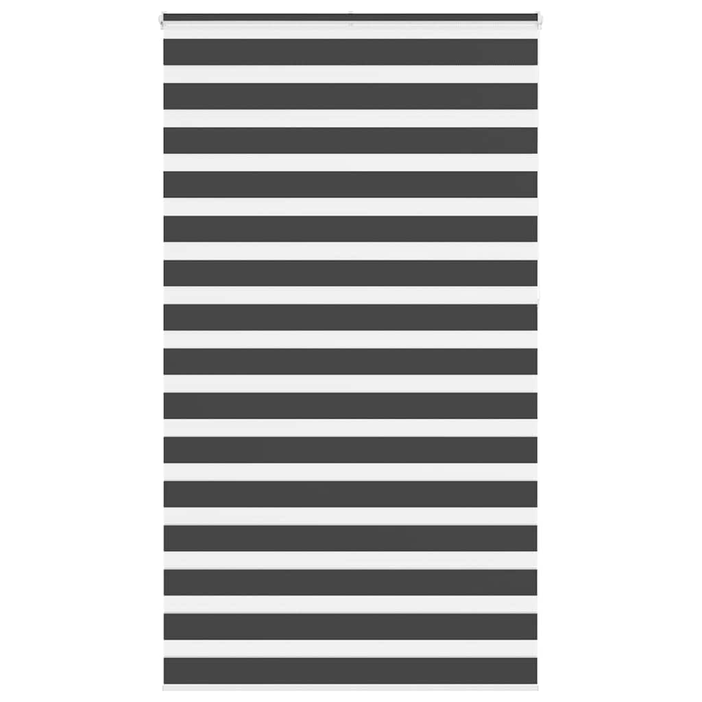 Estor doble negro Klemmfix 120x230 con sistema de regulación de luz natural para salón