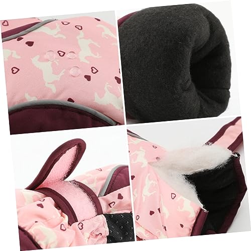 HONMEET Luvas De Ciclismo Luvas De Esqui Luvas De Snowboard Luvas Térmicas Luvas Quentes Crianças Fa