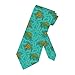 NiuKom Turtle Grass Men'S Neckties Tie Fashion Tie Print Novelty Neck Ties For Every Outfit