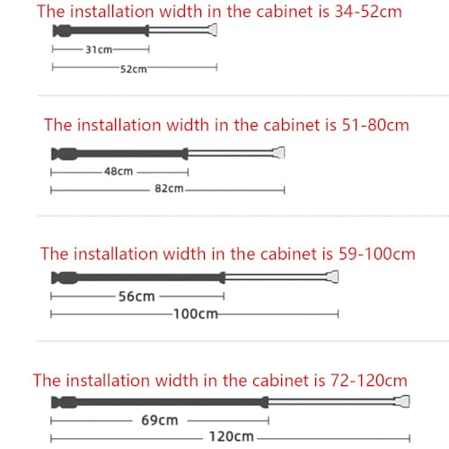 Tringle extensible de placard pour dressing et penderie réglable - 8