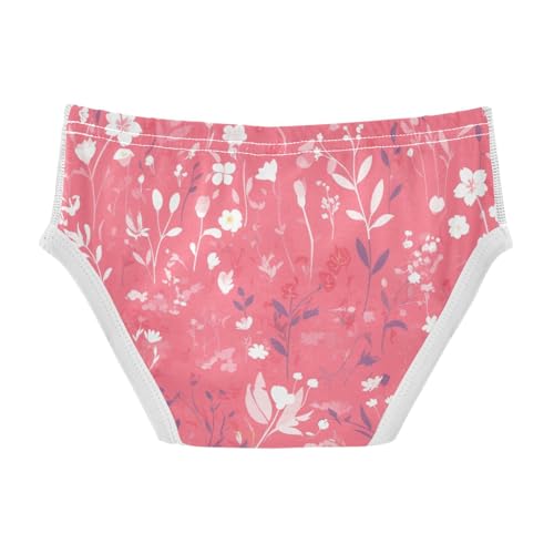 KLL FLOWERs Pink Background Fashion Toddler Boy Cotton Boxer Briefs Breathable Children Undies2