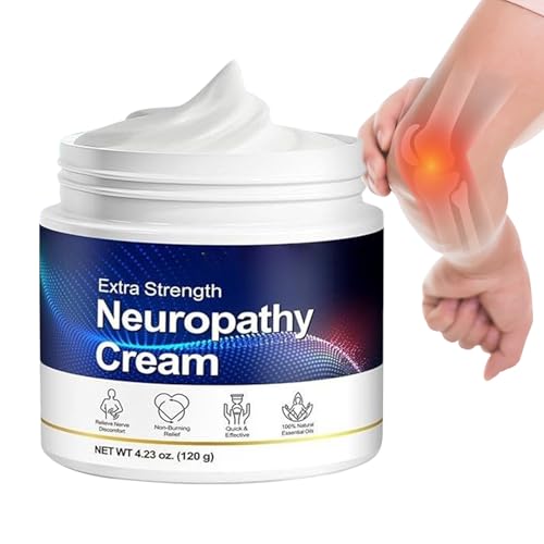 Crema para Piernas - 120g Loción Nutritiva y Calmante para Nervios - Crema para Dedos - para Mujeres y Hombres, Masaje y Confort en Pies, Dedos, Manos, Piernas, Brazos y Articulaciones