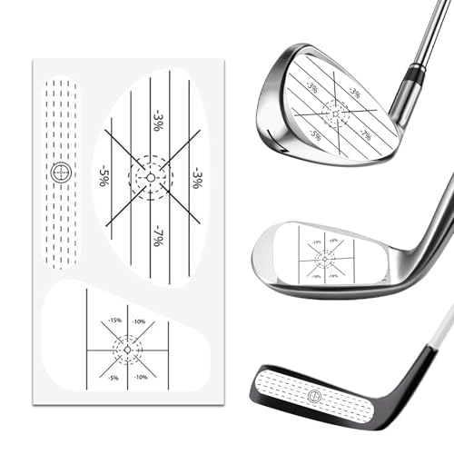 PTJJXA 100x3 Stück Golf Impact Tapes, Golfschwung-Trainingshilfen und...