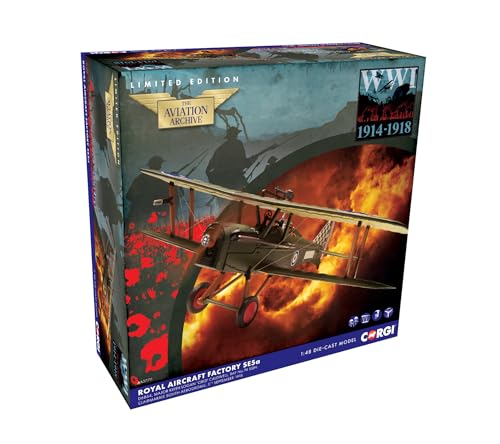 Miniatura 2 de Corgi Biplano Aa37711 Se5a Del Escuadrón 74 De La Raf - Aviones Y Maquetas De Aviones A Escala Para Mayores De 14 Años Avión A Escala Detallado Para Coleccionistas De Aviación Adultos
