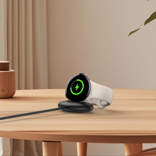 Image of Charger Cable for Google Pixel Watch 4,USB C Quick Charging Dock 3ft Only Compatible with Google Pixel Watch 4 (41mm /45mm) Connected Smartwatch Charger Cord Replacement Charging Cable,1M Black