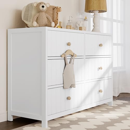 Graco-Teddi-6-Drawer-Double-Dresser-White–GREENGUARD-Gold-Certified-Interlocking-Drawer-System-Pre-Installed-Drawer-Tracks-Includes-Two-Sets-of-Knobs-for-Personalization Graco Teddi 6 Drawer Double Dresser White–GREENGUARD Gold Certified Interlocking Drawer System Pre Installed Drawer Tracks Includes Two Sets of Knobs for Personalization