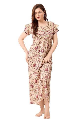 Image of Soulemo Women's Alpine Blended Printed Nighty 1635