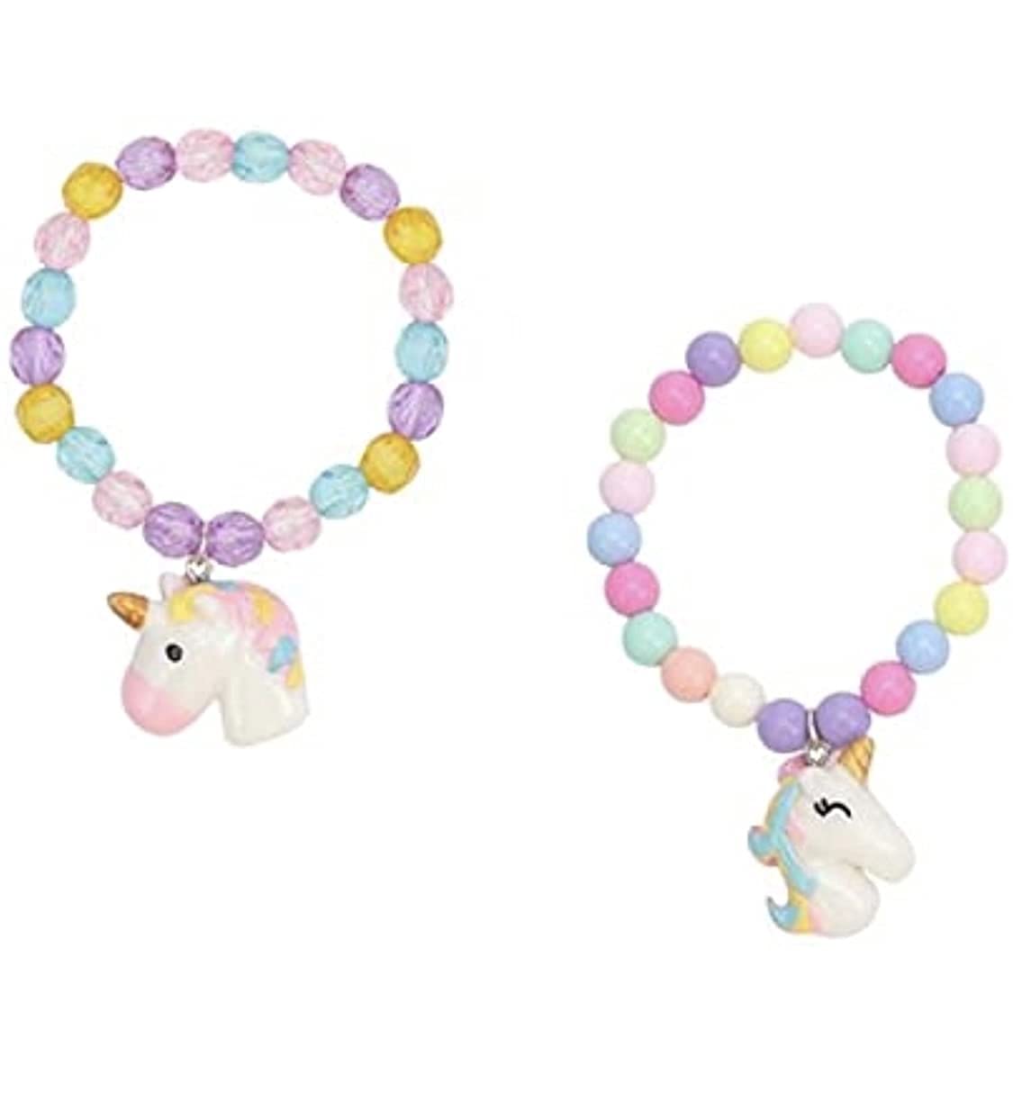 GJSHOP Pack of 2 Girls Unicorn Beads Fashion Bracelets Crystal Stretchable Wrist Rainbow Beaded Unicorn Hand Jewellery Colourful Friendship Band for Girls (B09MJ4RPPZ) Amazon Price History, Amazon Price Tracker