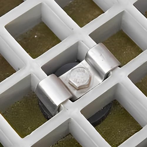Attache grille et colliers pour grille de drainage - Fixations évacuation extérieure 25 pcs - 4
