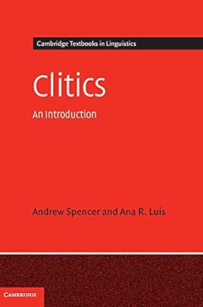 Clitics: An Introduction book cover