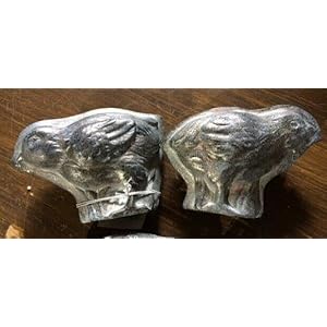 Primitive Antique Tin Style Easter Chick Chicken Silver Resin Chocolate Mold For Home, Kitchen, Holiday Décor Primitive Antique Tin Style Easter Chick Chicken Silver Resin Chocolate Mold For Home Kitchen Holiday Decor